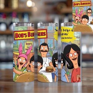Bobs burger 20oz Tumbler With Metal Straw And Lid